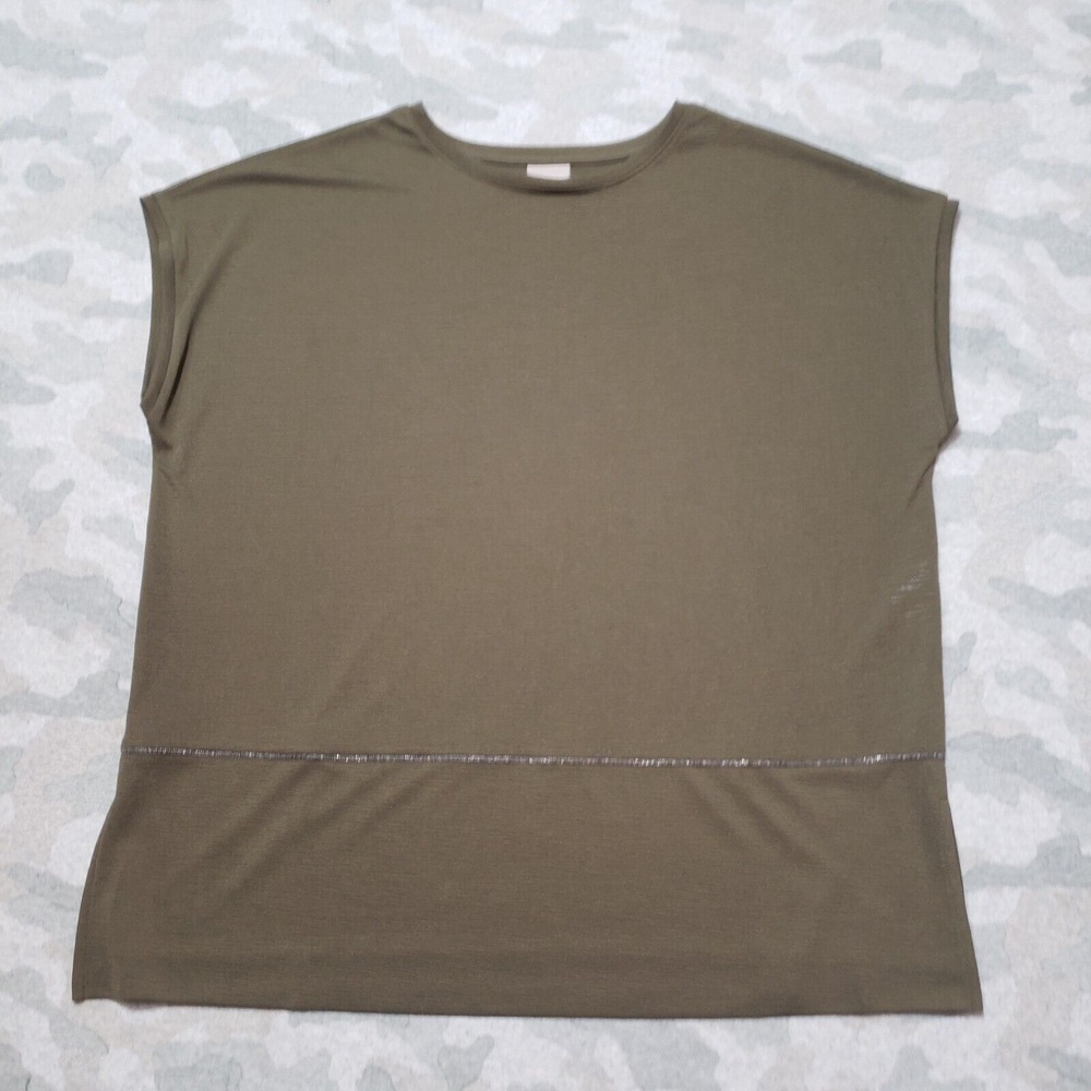 Chico's Top Womens‎ 2 Green Sleeveless Lightweight